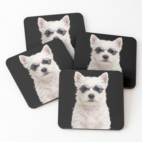 Item preview, Cute Baby West Highland White Terrier dog Wearing Sunglasses Funny designed and sold by RareLavender.