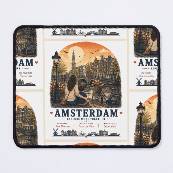Item preview, Amsterdam Mother Son Duo Explore More Together designed and sold by BagFactoryUK.
