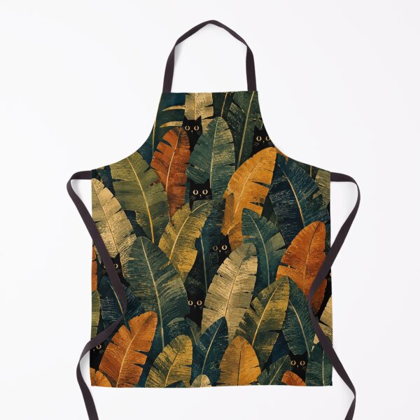 Item preview, Hidden Silhouette Cats Among Tropical Banana Leaves designed and sold by Mindworx21.