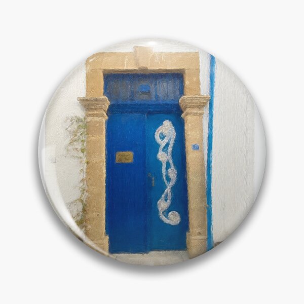 Item preview, Blue squiggle door designed and sold by Crafted-by-Nico.