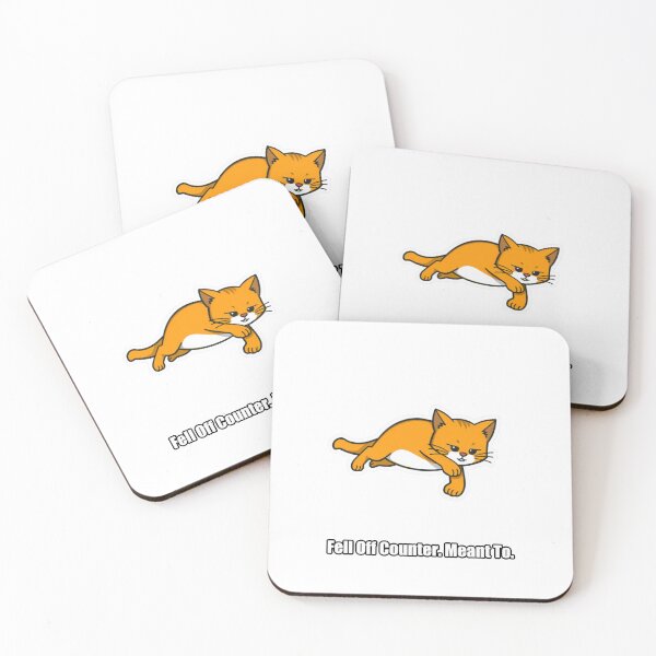 Item preview, Orange Cat - Fell Off Counter Meant To - Funny Orange Cat Gift designed and sold by pawdrops.