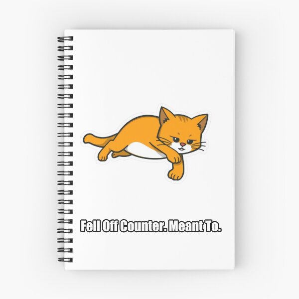 Item preview, Orange Cat - Fell Off Counter Meant To - Funny Orange Cat Gift designed and sold by pawdrops.