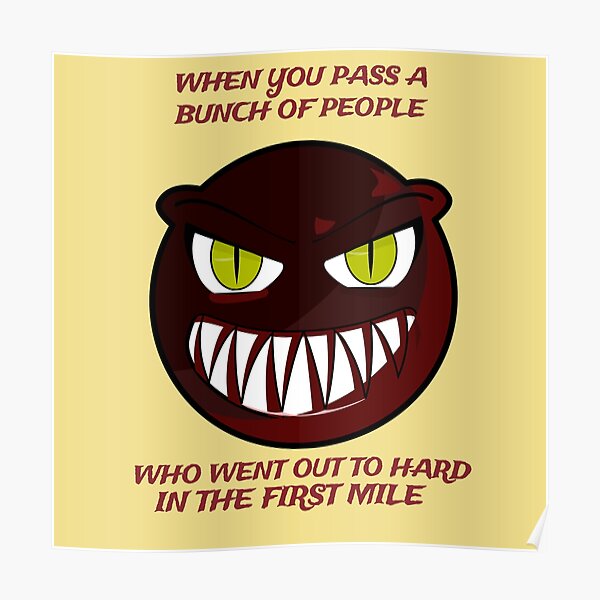 "Running Face " Poster for Sale by HiddenStar02 Redbubble