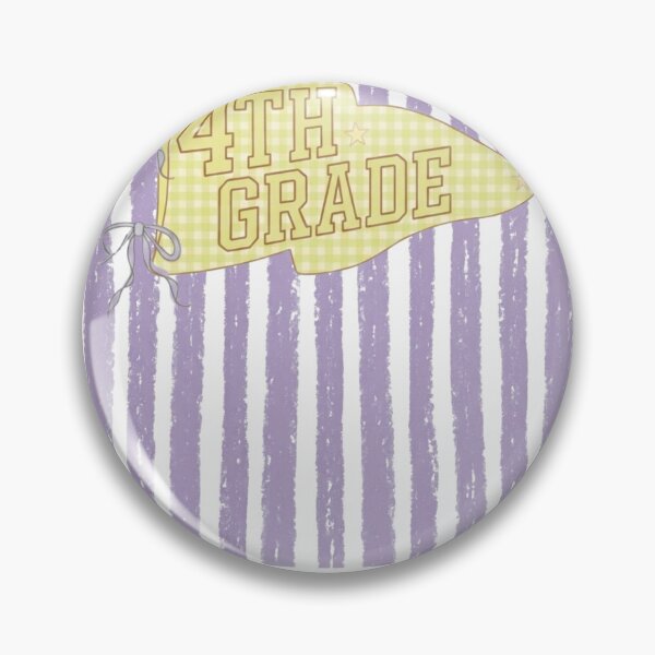 Item preview, 4th Grade Pennant Gift, Back to School Design, Fourth Grade Teacher Gift, Preppy Pennant, Teacher Gift designed and sold by ChaaiTee.