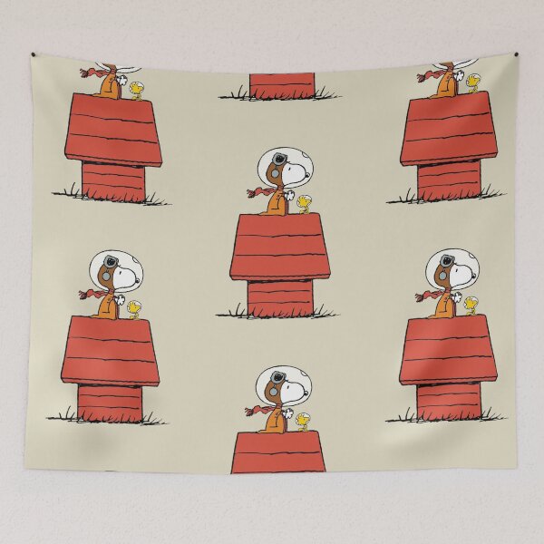 Item preview, Snoopy Astronaut and Woodstock on Doghouse Space Mission designed and sold by Cutecharactel.