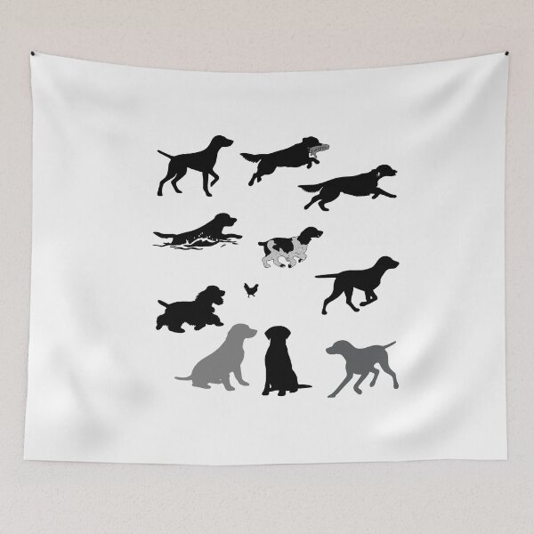 Item preview, ​Minimalist Sporting Dog Action  designed and sold by SatyaYug.