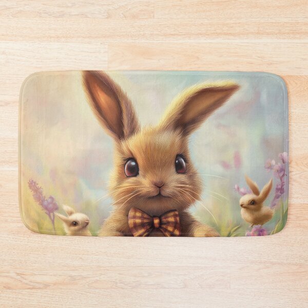 Item preview, Brown rabbit with a Scottish bow tie. designed and sold by FluffyGallery.