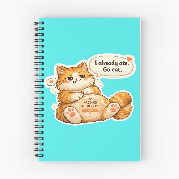 Item preview, NAGGING CAT LaMaisonOfMY I ALREADY ATE, GO EAT. COLLECTION | AQUA Edition | No.01 designed and sold by LaMaisonOfMY.