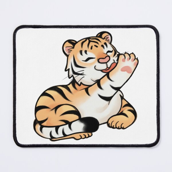 Item preview, Cute Tiger Cub Chasing For Better Motivational Animal Art designed and sold by ViniSArunStudio.