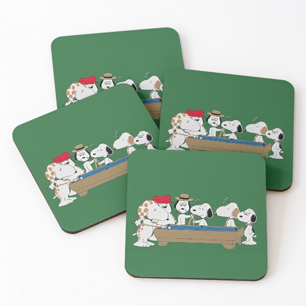 Item preview, Snoopy and Siblings Playing Pool Billiards Club designed and sold by Cutecharactel.