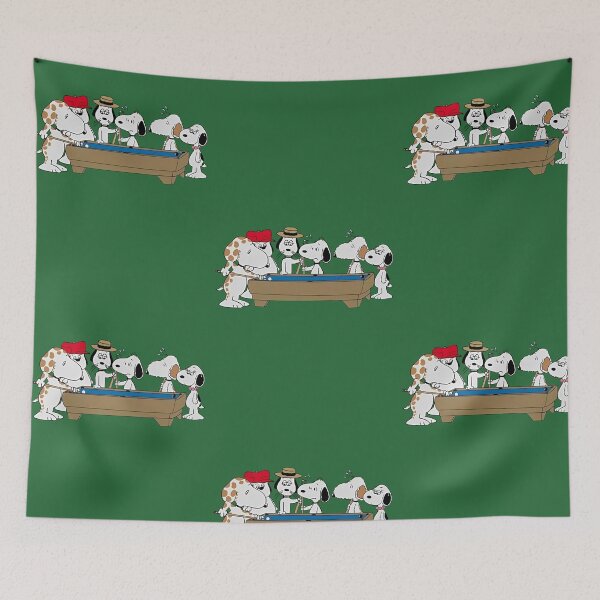 Item preview, Snoopy and Siblings Playing Pool Billiards Club designed and sold by Cutecharactel.