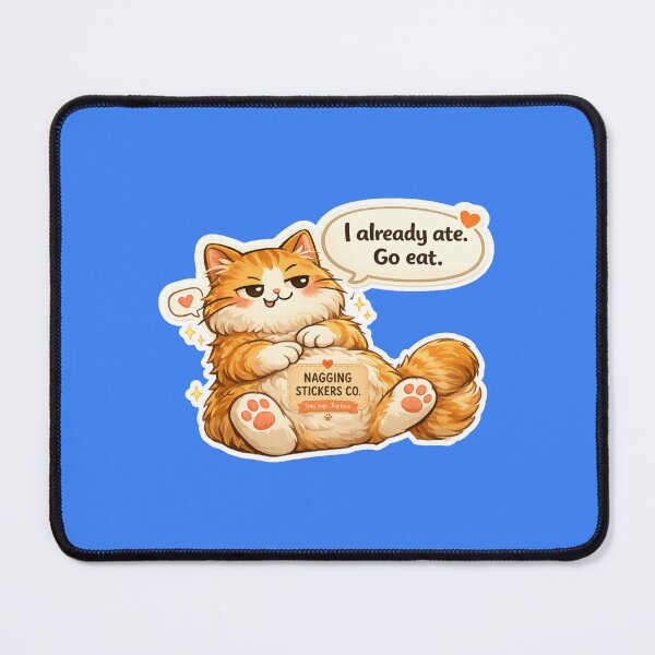 Item preview, NAGGING CAT LaMaisonOfMY I ALREADY ATE, GO EAT. COLLECTION | ELECTRIC BLUE Edition | No.01 designed and sold by LaMaisonOfMY.