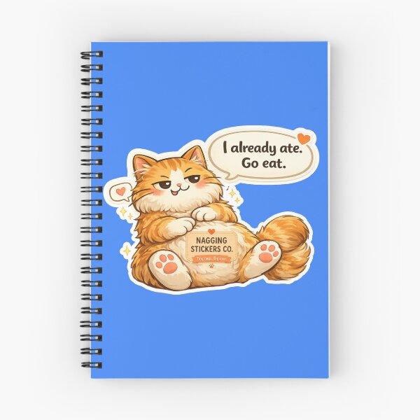 Item preview, NAGGING CAT LaMaisonOfMY I ALREADY ATE, GO EAT. COLLECTION | ELECTRIC BLUE Edition | No.01 designed and sold by LaMaisonOfMY.