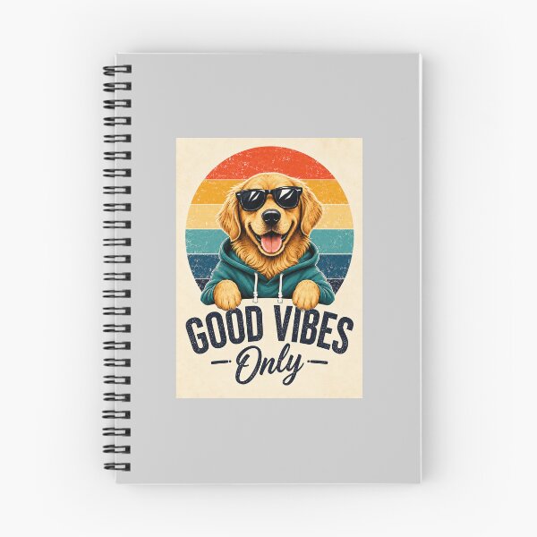 Item preview, Good Vibes Only Golden Retriever Dog designed and sold by Dream Design Store.