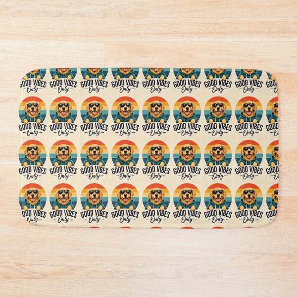 Item preview, Good Vibes Only Golden Retriever Dog designed and sold by Dream Design Store.