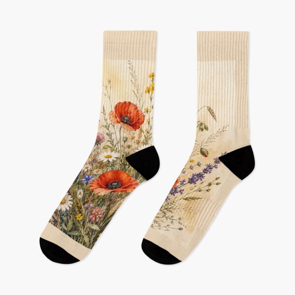Item preview, Bouquet of wildflowers | Botanical watercolor illustration designed and sold by Creative-Tin.