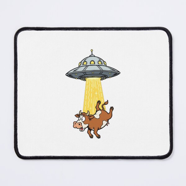 Item preview, UFO beaming up a cow designed and sold by carlsmart1.