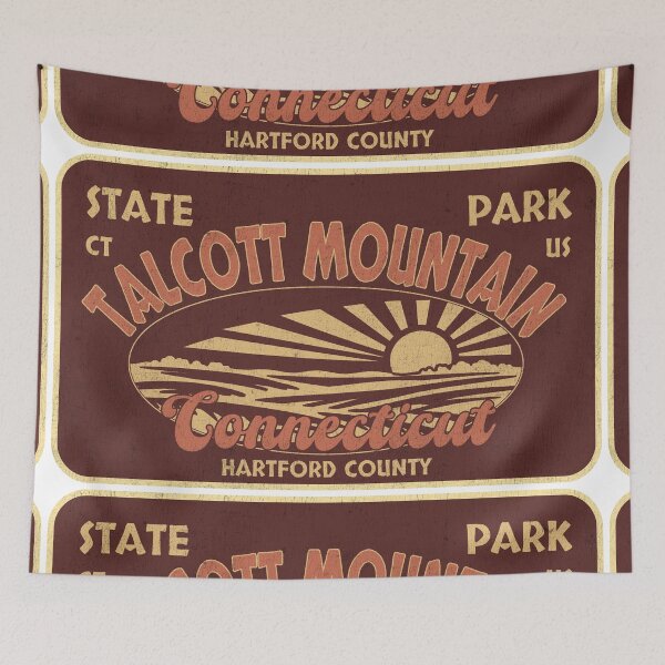 Item preview, Talcott Mountain State Park, Hartford County, Connecticut, badge design designed and sold by Wanderful-roads.