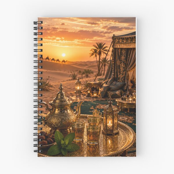 Item preview, Luxury Moroccan desert at sunset | Berber camp and mint tea designed and sold by Creative-Tin.