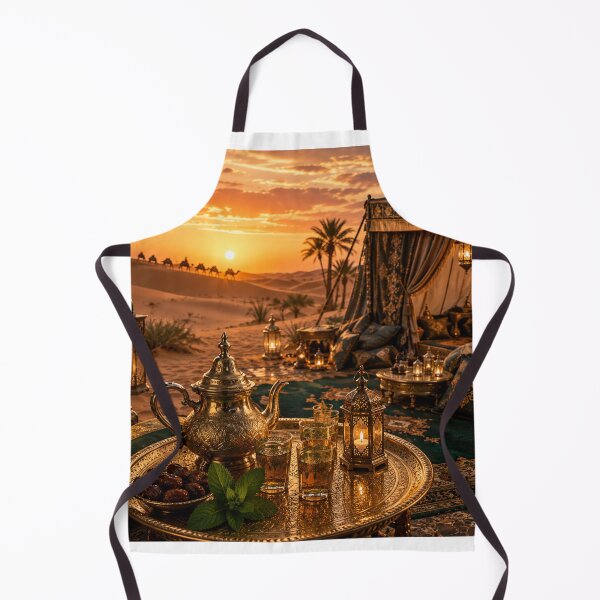 Item preview, Luxury Moroccan desert at sunset | Berber camp and mint tea designed and sold by Creative-Tin.