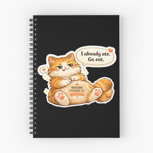 Item preview, NAGGING CAT LaMaisonOfMY I ALREADY ATE, GO EAT. COLLECTION | BLACK Edition | No.01 designed and sold by LaMaisonOfMY.