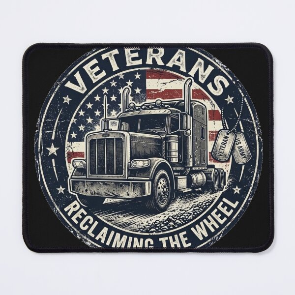 Item preview, Veteran Trucker 2026 - Reclaiming the American Road designed and sold by SisuPrintsCo.