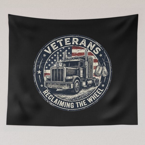 Item preview, Veteran Trucker 2026 - Reclaiming the American Road designed and sold by SisuPrintsCo.