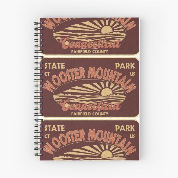 Item preview, Wooster Mountain State Park, Fairfield County, Connecticut, badge design designed and sold by Wanderful-roads.