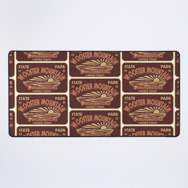 Item preview, Wooster Mountain State Park, Fairfield County, Connecticut, badge design designed and sold by Wanderful-roads.