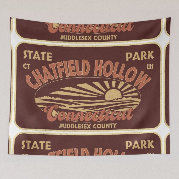 Item preview, Chatfield Hollow State Park, Middlesex County, Connecticut, badge design designed and sold by Wanderful-roads.