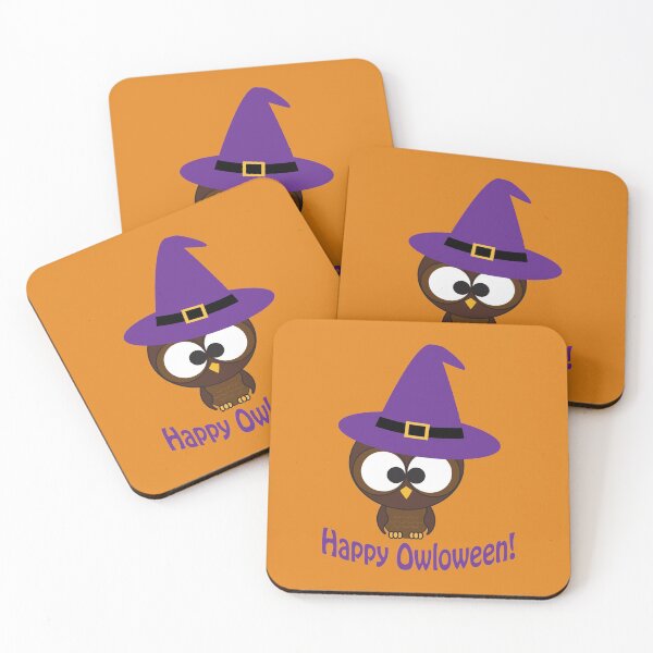 Item preview, Happy Owloween Cute Halloween Owl Witch designed and sold by Hedgie Designs.