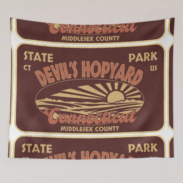 Item preview, Devil's Hopyard State Park, Middlesex County, Connecticut, badge design designed and sold by Wanderful-roads.