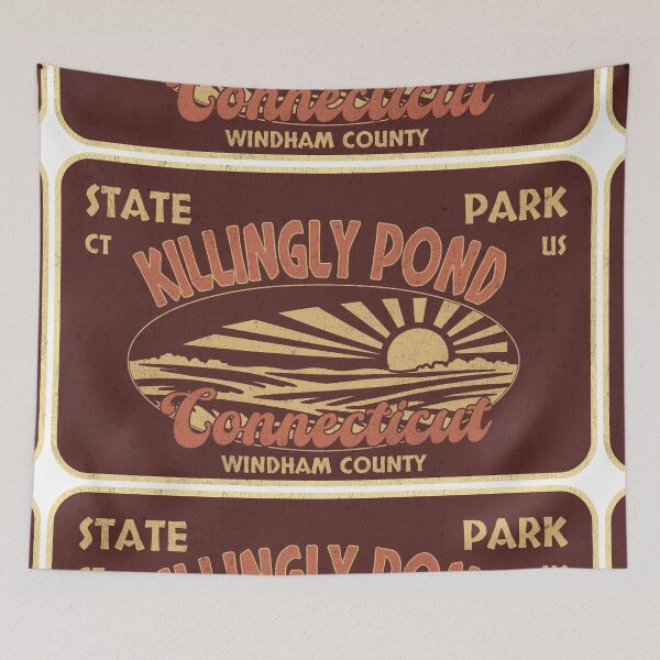 Item preview, Killingly Pond State Park, Windham County, Connecticut, badge design designed and sold by Wanderful-roads.