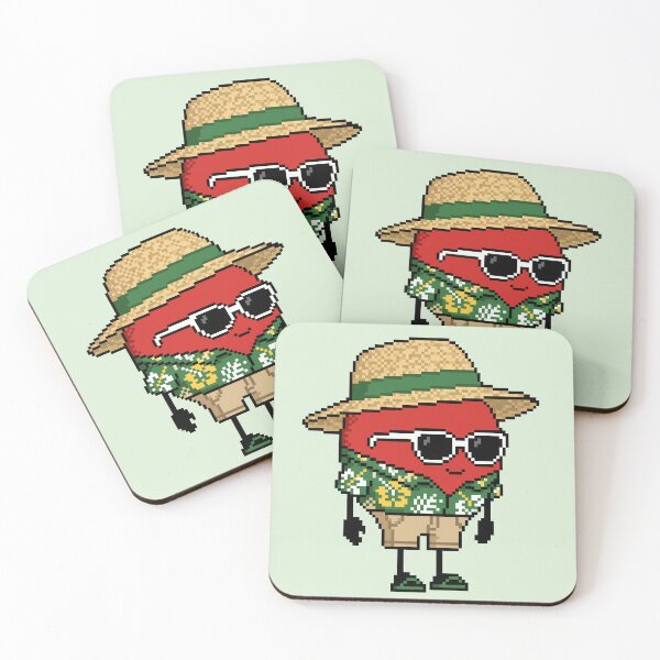 Item preview, Apple Pixel in a Hawaiian Shirt (GN) designed and sold by White Rim Mates.