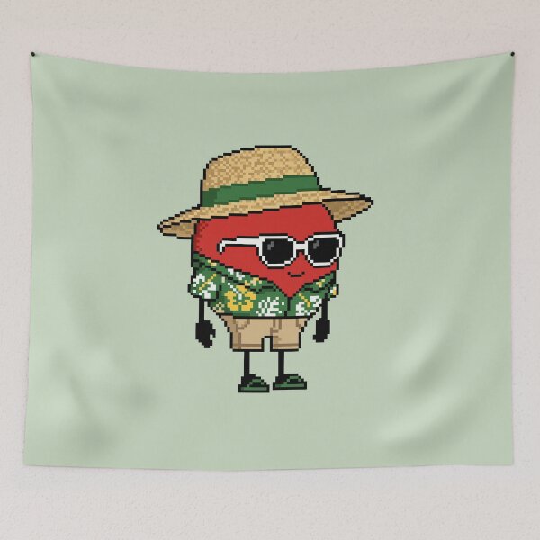 Item preview, Apple Pixel in a Hawaiian Shirt (GN) designed and sold by White Rim Mates.