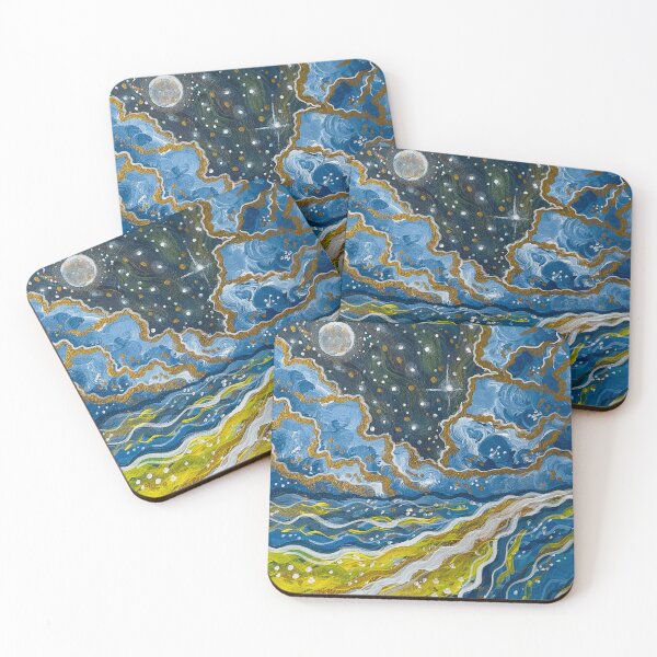 Item preview, Dreamscape Horizon | Abstract Landscape Painting designed and sold by EeshaArshad.