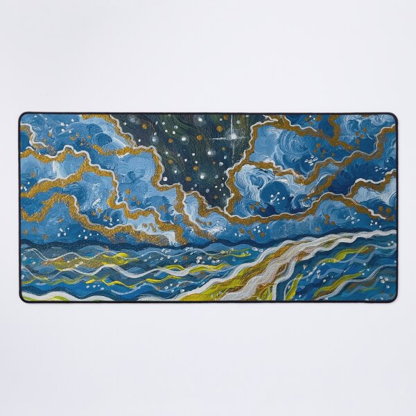 Item preview, Dreamscape Horizon | Abstract Landscape Painting designed and sold by EeshaArshad.