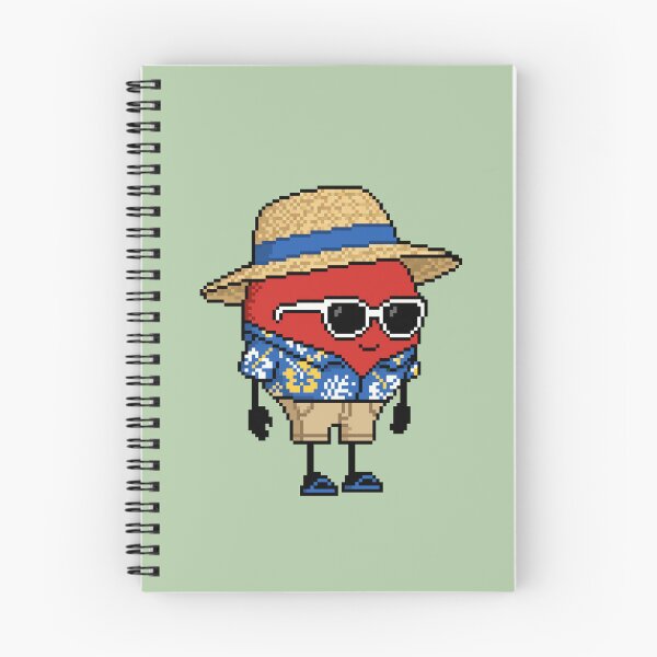 Item preview, Apple Pixel in a Hawaiian Shirt (BL) designed and sold by White Rim Mates.