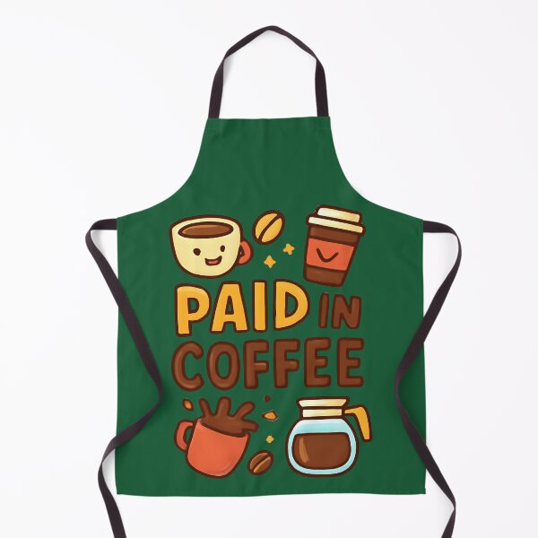 Item preview, Paid in Coffee – Funny Coffee Lover Cartoon Design designed and sold by KAM-KAM-STORE.