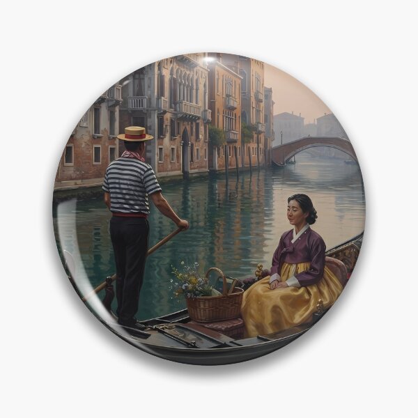 Item preview, Hanbok in Venice: A Golden Serenade on the Canal designed and sold by SOOstudio73.