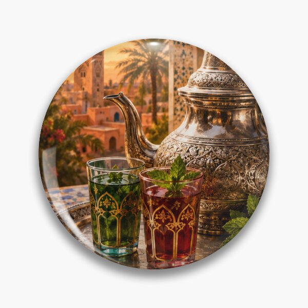 Item preview, Moroccan mint tea at sunset designed and sold by Creative-Tin.
