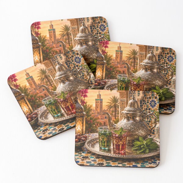 Item preview, Moroccan mint tea at sunset designed and sold by Creative-Tin.