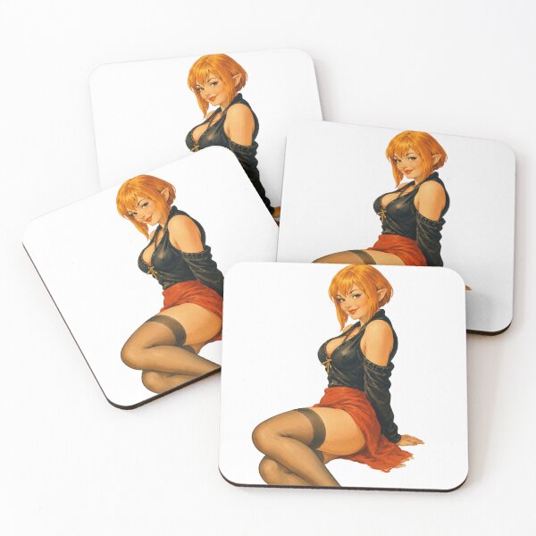 Item preview, Vintage Elf Pin Up Girl | Fantasy Elven Beauty Original Illustration designed and sold by Cosplayvintage.