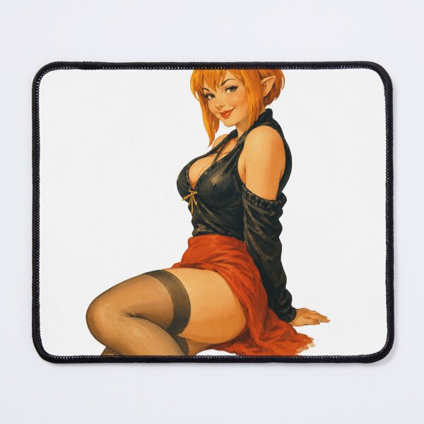 Item preview, Vintage Elf Pin Up Girl | Fantasy Elven Beauty Original Illustration designed and sold by Cosplayvintage.