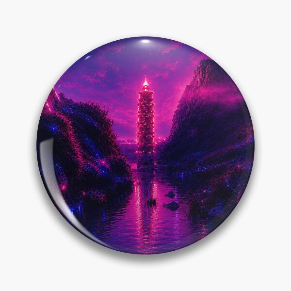 Item preview, Series The Glow of the Pagoda Part 6 The Traveler’s Path.(Cyberpunk Remaster) designed and sold by MaxDreamsArt.