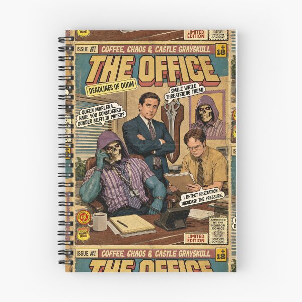 Item preview, Skeletor at The Office Vintage Retro Comic Cover Art designed and sold by Back2Collage.