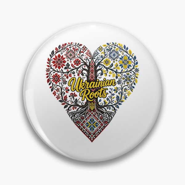 Item preview, Ukrainian Roots Vyshyvanka Heart Tree of Life designed and sold by ML-Media.