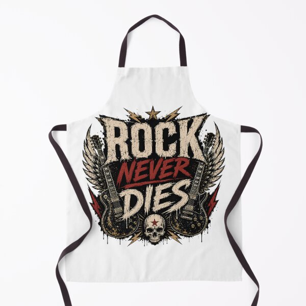 Item preview, Rock Never Dies | Vintage Guitar Rock Music T-Shirt designed and sold by CalmMandala.