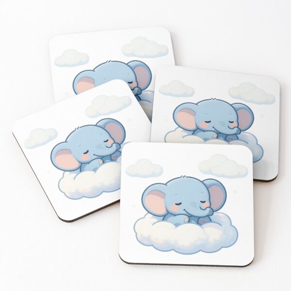 Item preview, A Tiny Baby Elephant - a Soft Fluffy Cloud designed and sold by DigitfanStudio.
