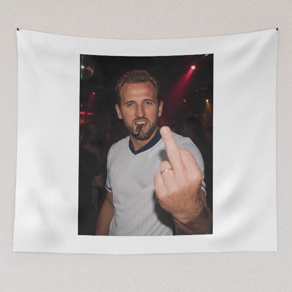 Item preview, Harry Kane England Football Pub Funny Middle Finger designed and sold by PeaceTypo.